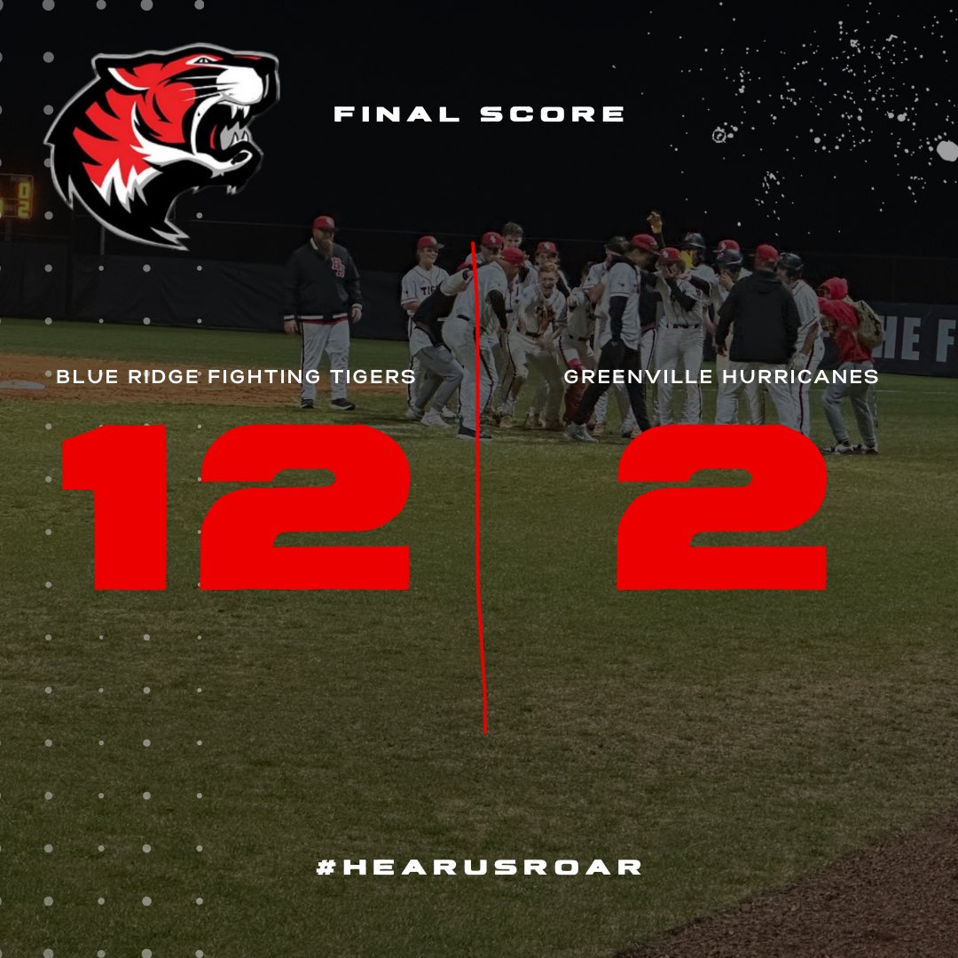 brhstigers's tweet photo. Your Tigers continue their winning ways on the baseball field! We will be in the Championship of the Fountain Inn Tournament tomorrow. Time and opponent TBD. Go Tigers! @AshleyCWardlaw https://t.co/6QJ9EA9qsl