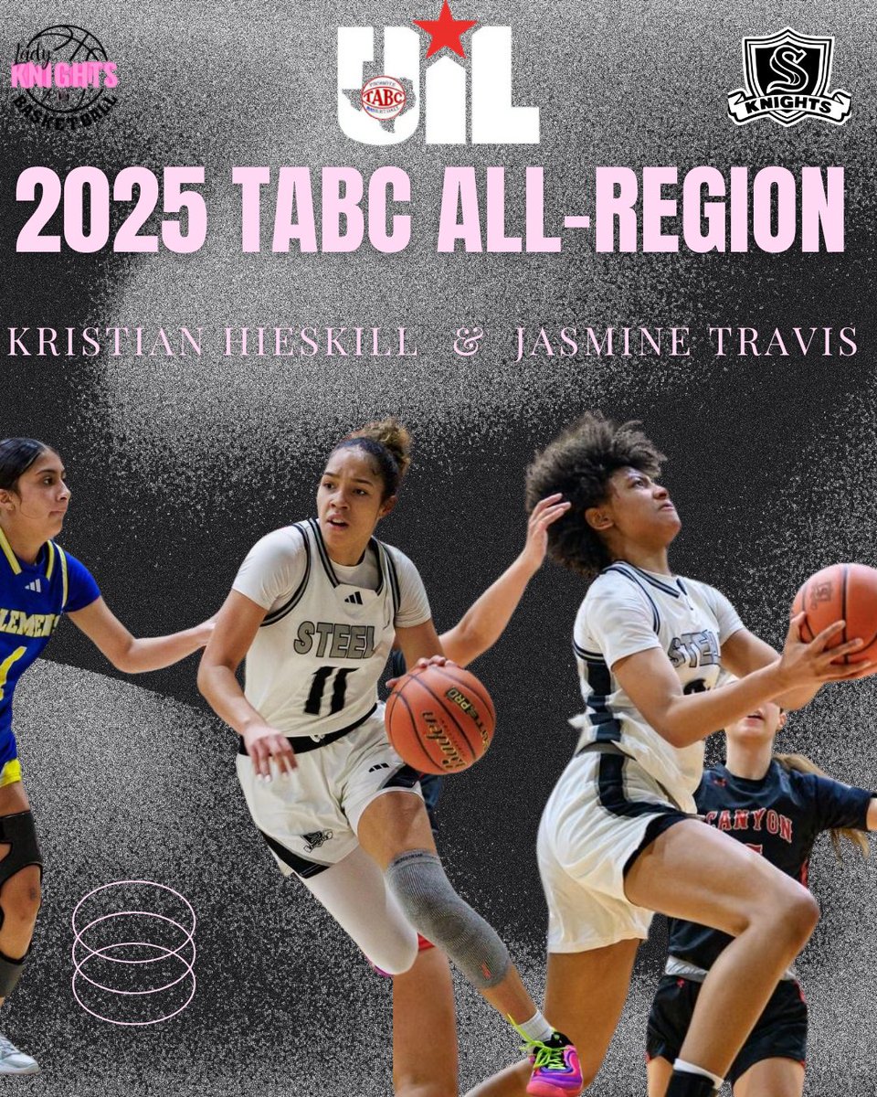Steele Girls Bball (@slkbasketball) on Twitter photo The Awards continue to come in on a Magical Lady Knights Season! Please congratulate <a href="/Kris_Hieskill/">Kristian</a> & <a href="/jasmine_travis0/">Jasmine Travis</a> for being placed on the TABC Region 4 All Region Team! <a href="/ACH_GBB/">Alamo City Hoops GBB</a> #UILState #UILPLAYOFFS #SteeleLadyKnights #KnightNation #AwardsSeason The Awards continue to come in on a Magical Lady Knights Season! Please congratulate <a href="/Kris_Hieskill/">Kristian</a> & <a href="/jasmine_travis0/">Jasmine Travis</a> for being placed on the TABC Region 4 All Region Team! <a href="/ACH_GBB/">Alamo City Hoops GBB</a> #UILState #UILPLAYOFFS #SteeleLadyKnights #KnightNation #AwardsSeason