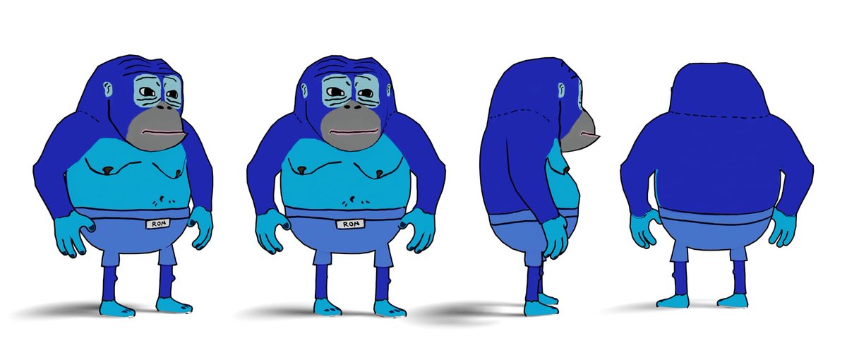 I present to you the Ronke 3D model! 

This is open for EVERYONE to use! (Devs, 3D Animators / artists, Content creators) Just DM me for the files.