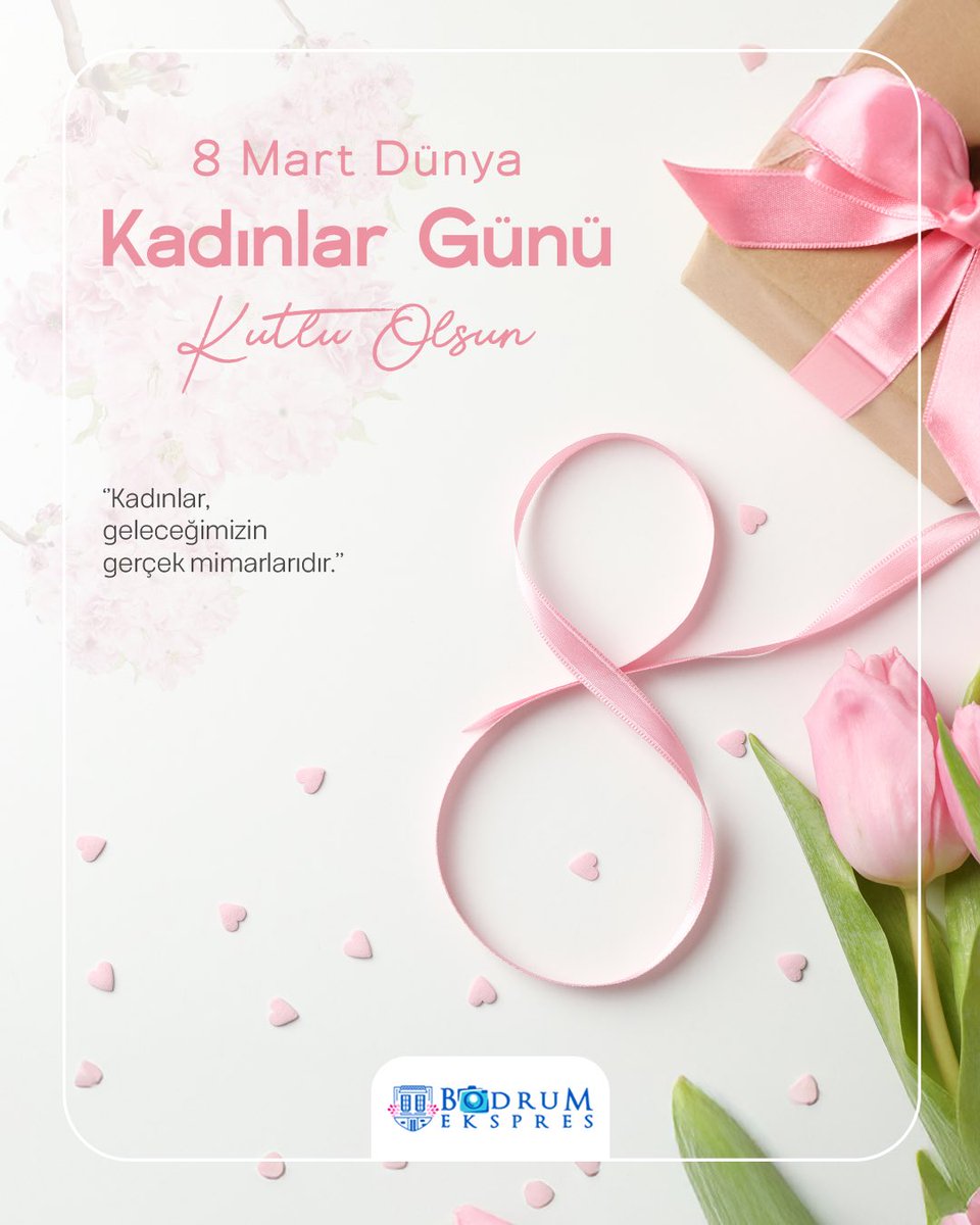 Dünya Kadınlar Günü kutlu olsun! Emekleri, sevgileri ve fedakarlıklarıyla dünyayı güzelleştiren tüm kadınlara saygı ve minnetle… #DünyaKadınlarGünüKutluOlsun