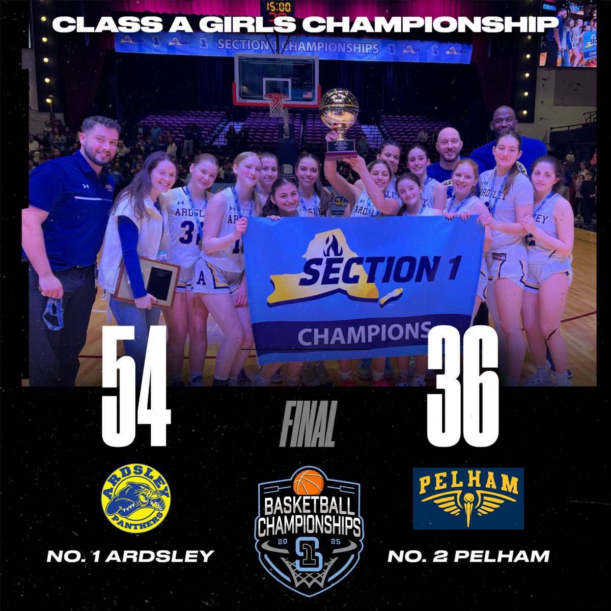 Section I Athletics (@seconeathletics) on Twitter photo Ardsley is bringing home the first Gold Ball of the weekend, and the first in girls basketball school history! <a href="/ArdsleyPanthers/">Ardsley Athletics</a> Ardsley is bringing home the first Gold Ball of the weekend, and the first in girls basketball school history! <a href="/ArdsleyPanthers/">Ardsley Athletics</a>