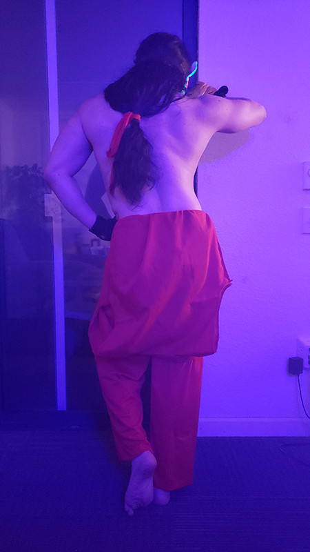 ninja__sai's tweet photo. 1/ Just some test photos before I try the spray-on blond hair coloring.  Never done cosplay, but one of my BFs came up with the idea for a  kinky Street Fighter RP for the bedroom.

Been told since I was a kid that I had Ken Masters' cocky personality too, so I was on board. https://t.co/Qpz9NocAtL