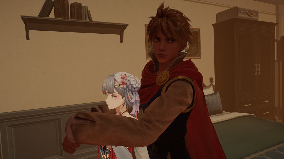 HotheadTiger's tweet photo. I log in to VRchat and strumble upon @SunflowerDunky Cuddling with His (Boy)friend. https://t.co/5ug610gZjL