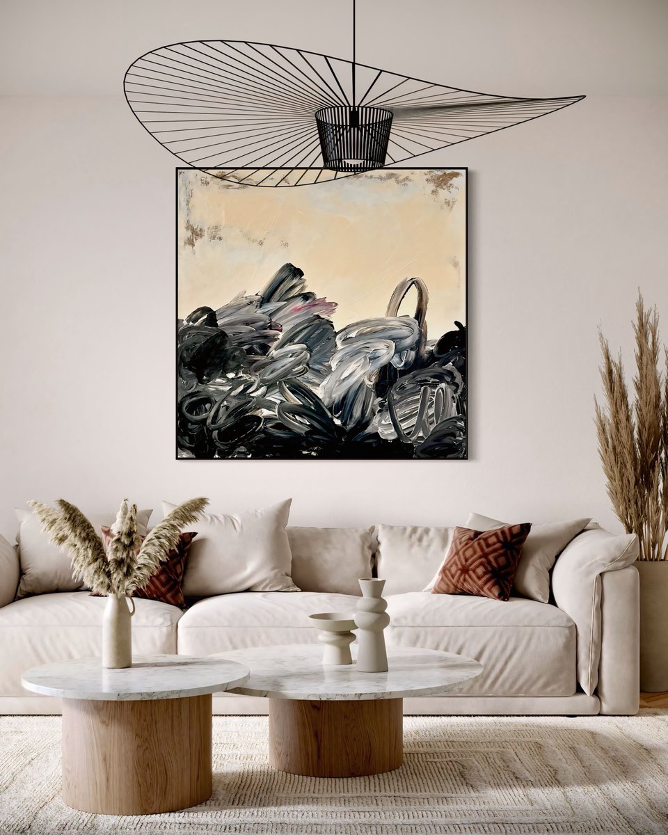 ‘Waiting Room’

..Trapped in motion, Effort in vain, Striving, yet static, Progress restrained.  Steps forward, steps back, A cycle unending, Hope dims with each try, Yet persistence unyielding..

◻️ 1 $SOL SET PRICE

◻️ 30x30” Physical Canvas Included

Only on <a href="/mallowdotart/">mallow</a> 🔗👇