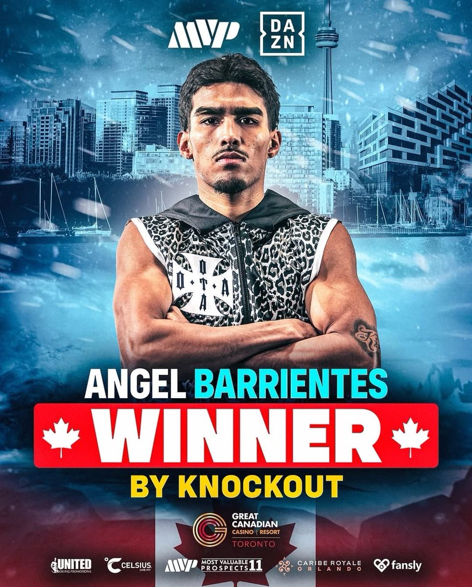 BoxlabPromotion's tweet photo. A DOMINANT performance at Most Valuable Prospects 11 in #Toronto by Angel ‘AK-47’ Barrientes (13-1), as he put on a clinic against Alex Castellano (11-2). #futurestar #nextup #boxing @FightAction @MostVpromotions https://t.co/ill8fGgrlX