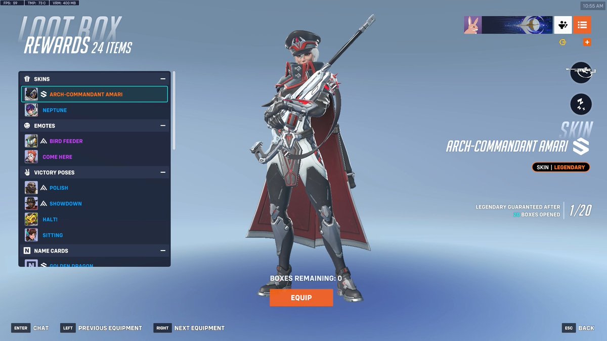 Ipis_X's tweet photo. Best drop last week (forgot to post) #Overwatch2 #OverwatchLootbox https://t.co/mSdaGr76xo