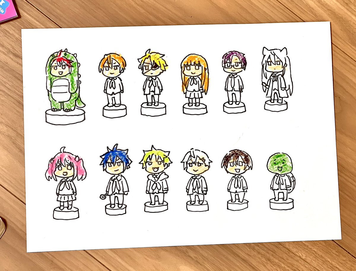 朝からみんなでお絵描き✍️
1枚目→娘、2枚目→息子、3枚目→僕 