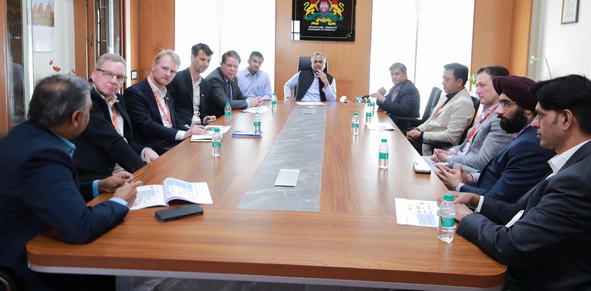 PriyankKharge's tweet photo. It was a pleasure engaging with the Netherlands Semiconductor delegation, led by the Consul-General for South India, Mr. Ewout de Wit. The discussions were insightful, highlighting the immense potential for collaboration between India and the Netherlands in the semiconductor ecosystem.

Excited about the opportunities ahead to work closely with Dutch universities and companies, particularly in areas such as advanced skill development, VLSI design, facilitating soft landings for startups and enabling market access programs. Strengthening these partnerships will not only drive innovation but also open new avenues for growth and technological excellence.