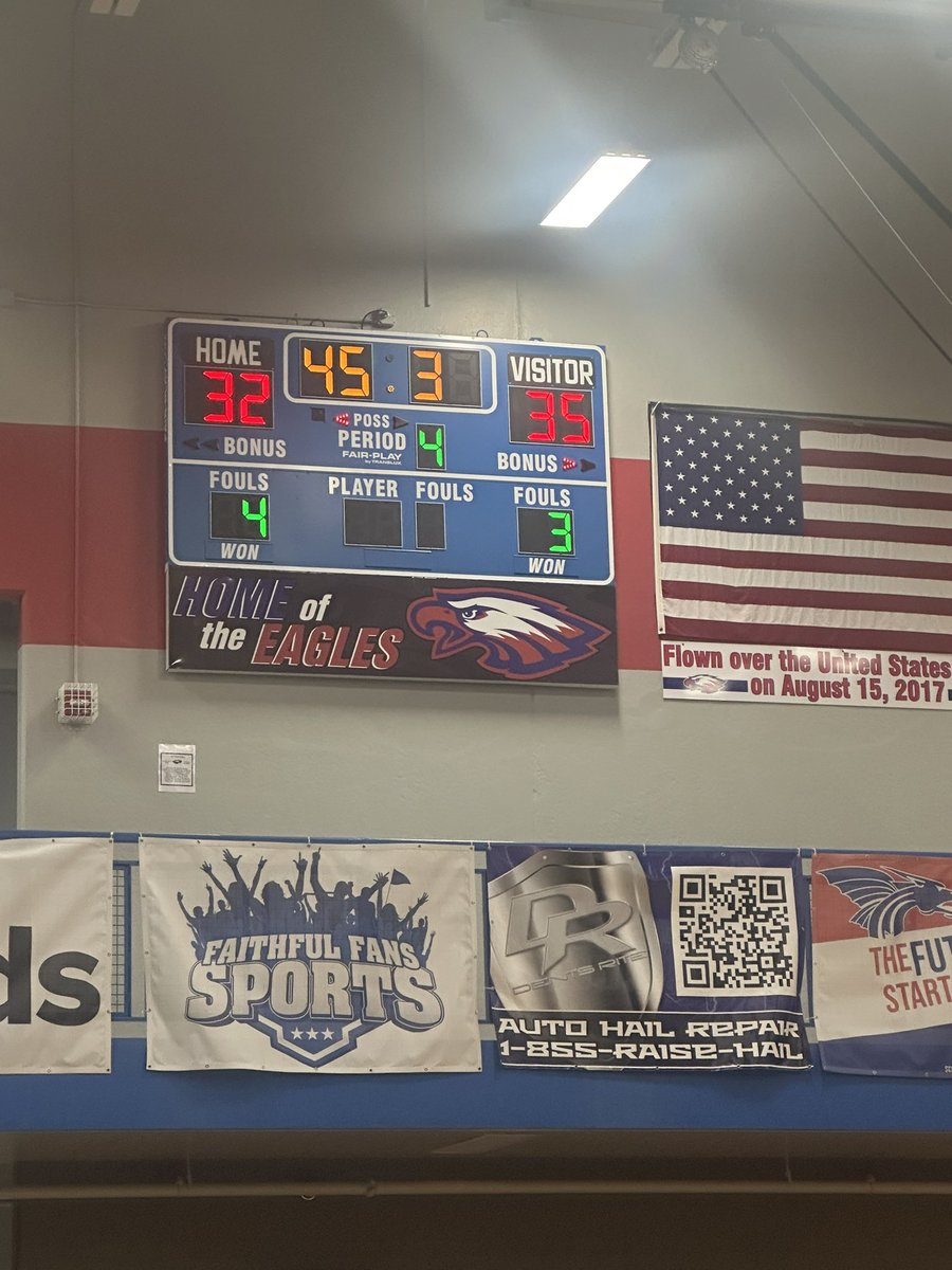 Quick bucket and a timeout for Flinthills. 

Lancers have the ball up 3.