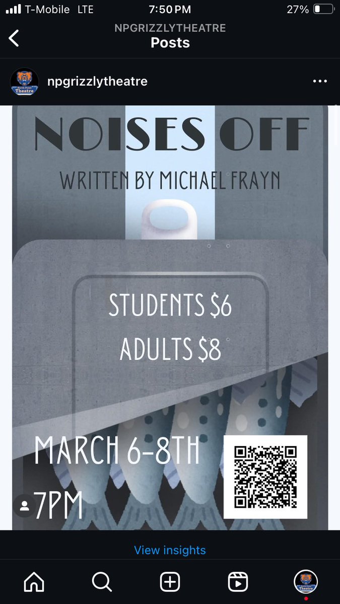 Night two of Noises Off has begun! One more chance to see this farce tomorrow night at 7!

For Doors and Sardines!