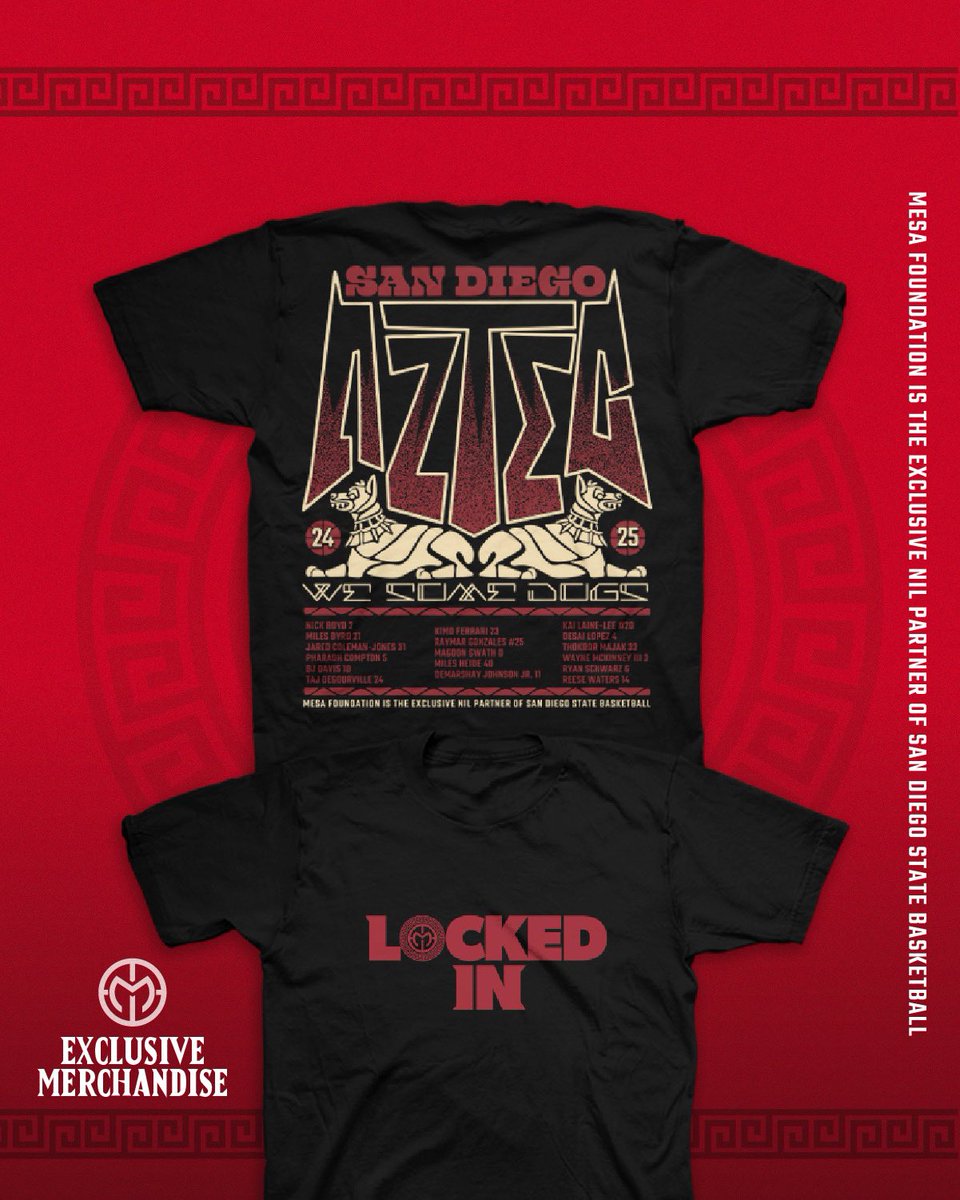 mesa_aztecs's tweet image. Join us Sunday for our postseason send off for the first chance to purchase these exclusive MESA merch releases🔴⚫️

Quantity and sizes are limited

#MESA #SDSUMBB #AztecBasketball #ExclusiveMerch