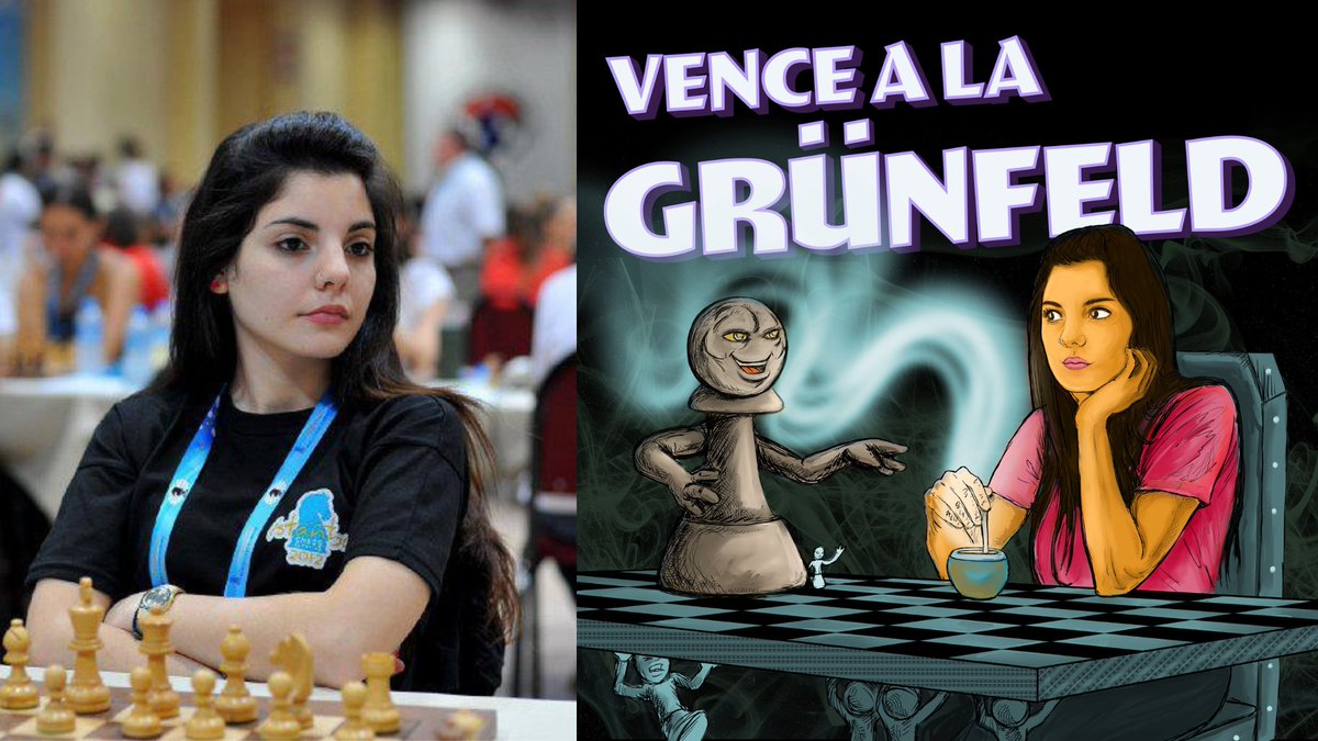 2) Nuestra querida WIM Florencia Fernández 🇦🇷, autora de uno de los primeros cursos en Chessable-ES: Vence a la Grünfeld  💙