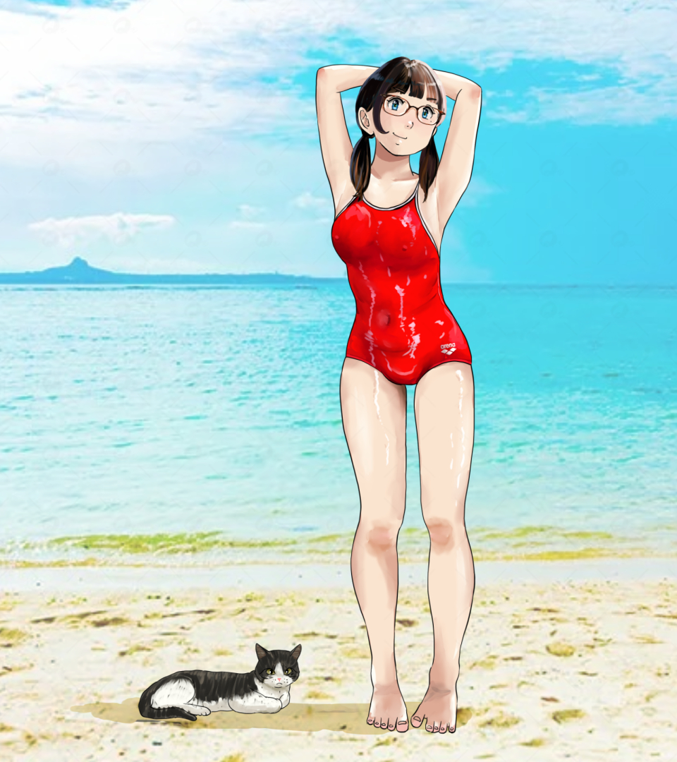 🏖気の早いうちのモカちゃん❤️ 