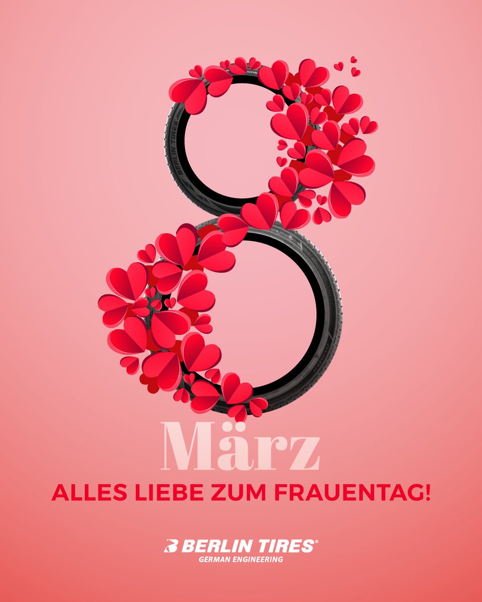 BerlinTires's tweet photo. Alles Liebe zum Frauentag!🌹❤️

#8märz #frauentag #womensday https://t.co/Q7RWSSuCvK