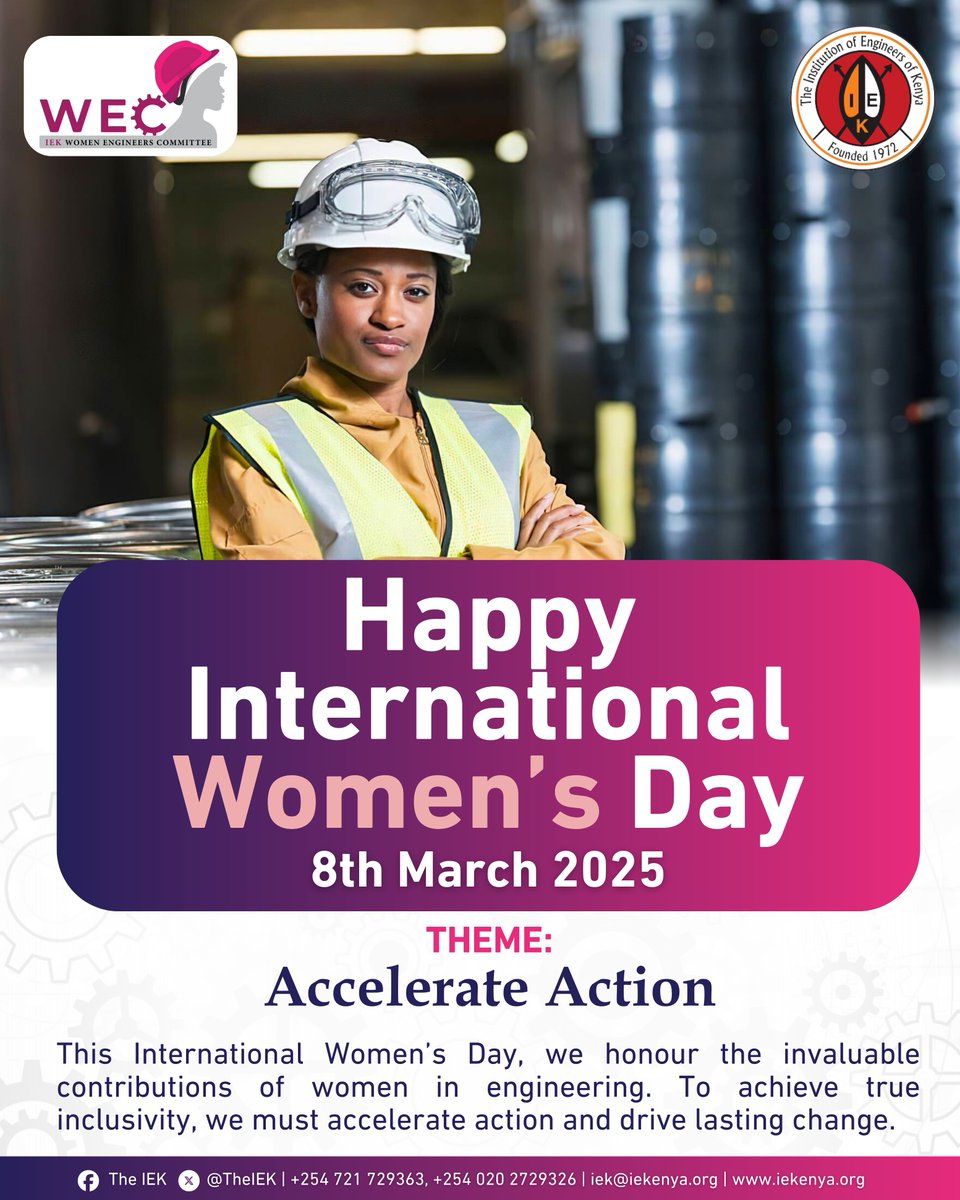 Happy International Women's Day.
This International Women’s Day, we honour the invaluable contributions of women in engineering. To achieve true inclusivity, we must accelerate action and drive lasting change.

#IWD2025