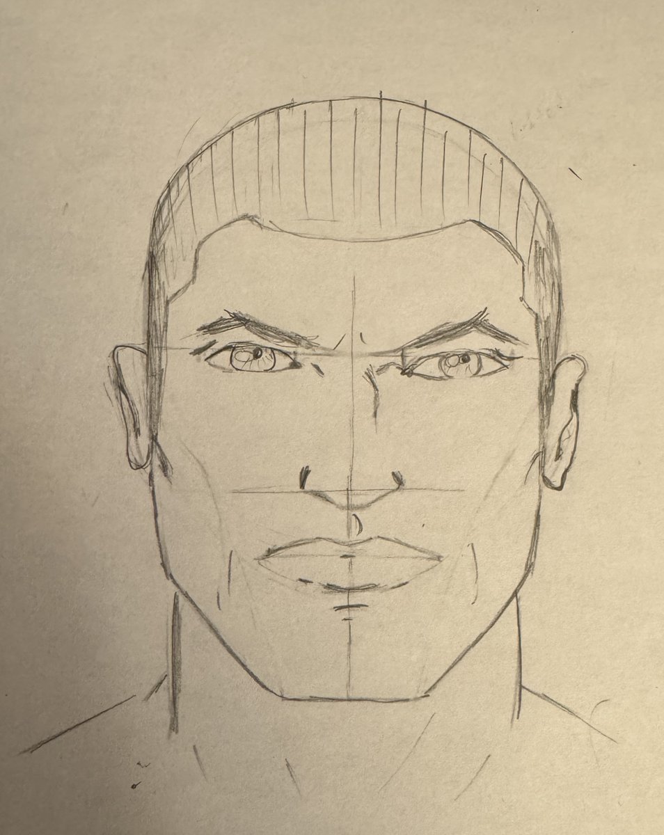 Bir önceki loomis taslağının üzerine göz, dudak, vs... Pek güzel olmadı ama bunlar ilk denemeler.