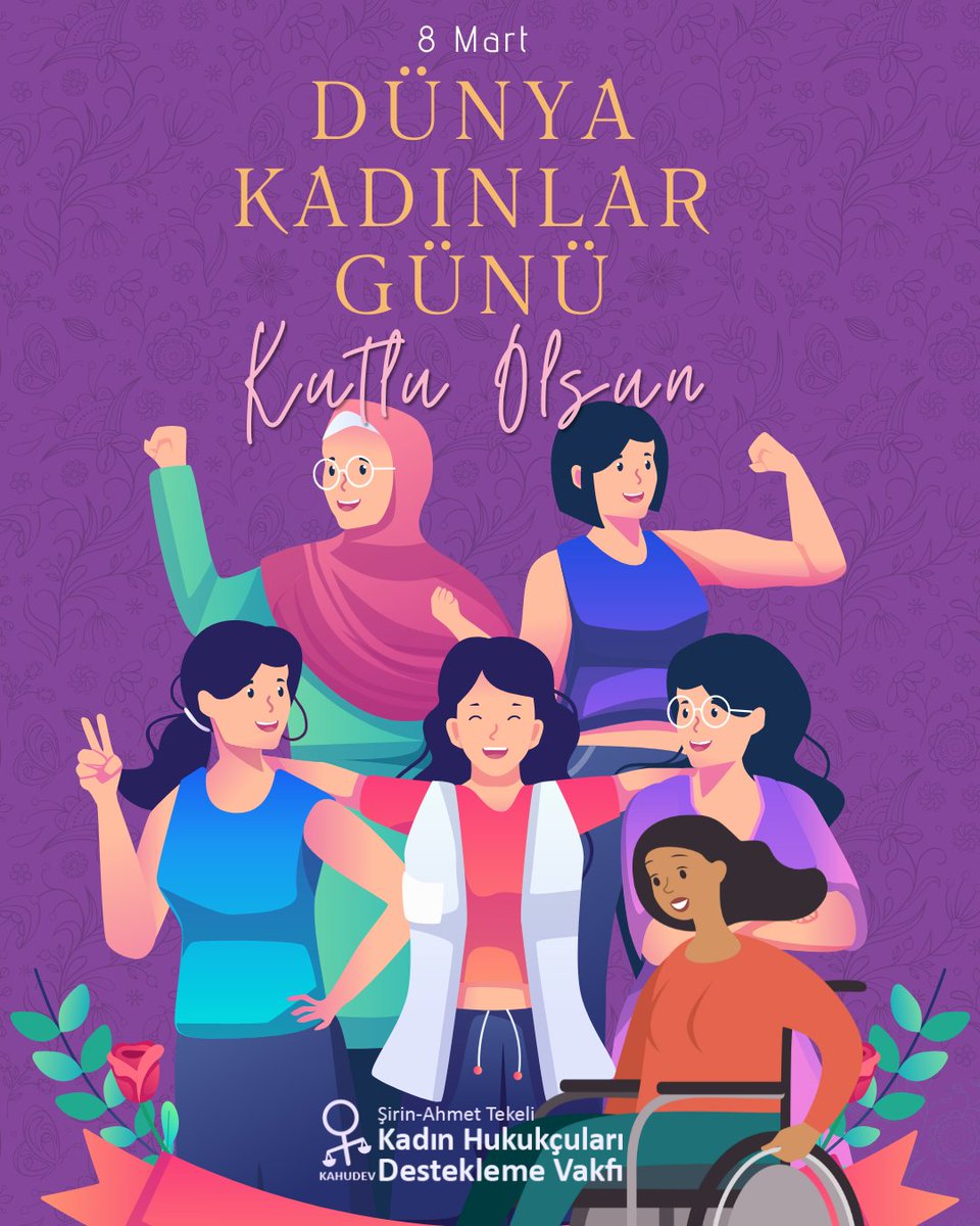 Yaşamın her alanında şiddete, yoksulluğa karşı direnen kadınların 8 Mart Dünya Kadınlar Gününü hak, hukuk, adaletle kutluyoruz. Dünden yarına mücadele ve kutlama günü yapan tüm kadınlara sarılıyoruz.