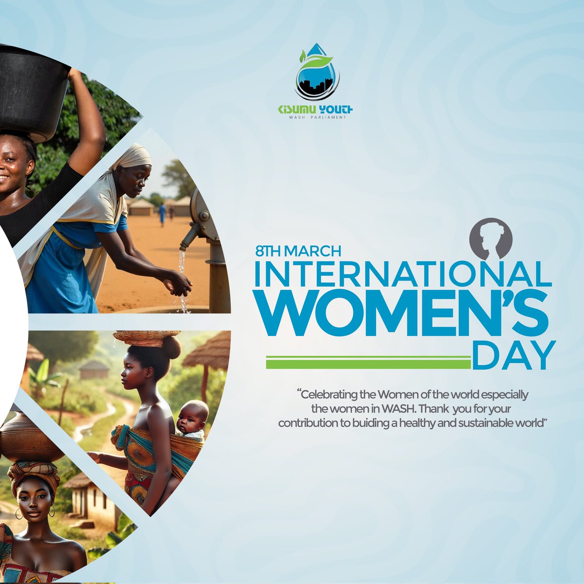 WashKisumu's tweet image. Women are at the heart of sustainable change! This #IWD, we celebrate their leadership in WASH, climate action &amp;amp; community resilience. we stand for gender equality in WASH—because access to clean water, sanitation &amp;amp; hygiene is a right, not a privileg #WASHMashinani #WASHForAll