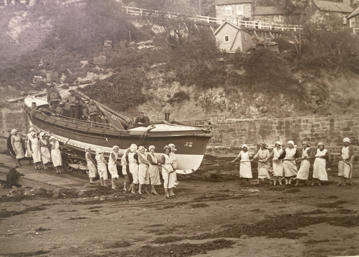 On International Woman's Day, we remember the Runswick Bay ladies who on 13th March 1940 launched the Runswick Bay Lifeboat the 'RNLB Robert Patton, the Always Ready' so the boat could escort their husband's fishing boats home from the fishing grounds, as the weather deteriorated