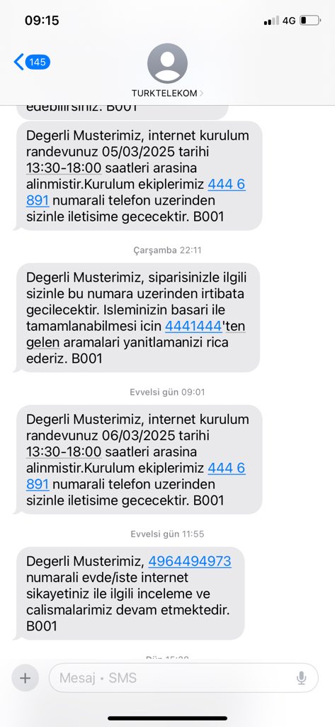 toledo_53's tweet photo. @TTDestek 05.03.2025 tarihinden beri her gün kurulum randevusu oluşturuyorum her gün evde bekliyoruz gelen arayan yok gelinmediği halde devamlı tarih daha ileri atılıyor. Lütfen sahadaki ekipleri kurulum için yönlendirin yoksa başka firmalara geçiş yapmak zorunda kalacağım. https://t.co/2RNz4dvM03