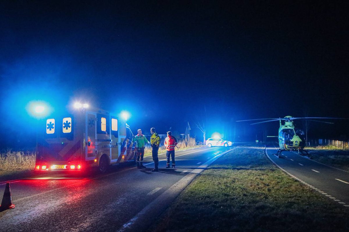 Traumahelikopter ingezet voor ernstig ongeval bij Boerakker