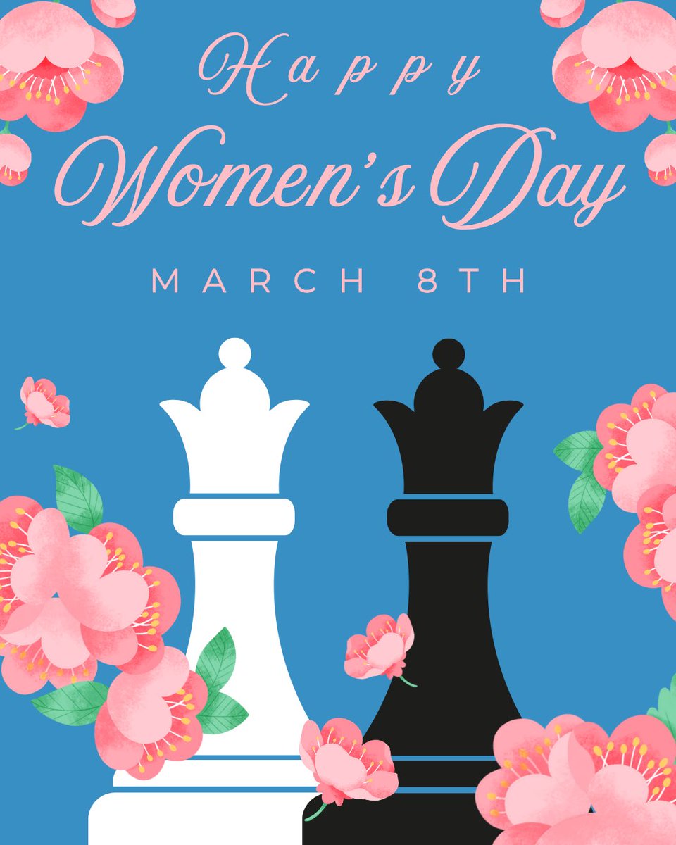 🥳🎉 Happy International Women’s Day! 

Don’t forget: the queen is the strongest piece on the chessboard! 😉