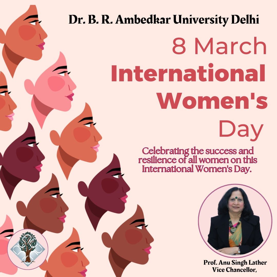 Dr. B.R. Ambedkar University Delhi (@weareaud) on Twitter photo Celebrating the success and resilience of all women on this 'International Women's Day'. There are limitless opportunities waiting for our girls to aspire and achieve with confidence and responsibility.
<a href="/ProfAnu_Singh/">Prof. Anu Singh Lather</a>
#InternationalWomensDay Celebrating the success and resilience of all women on this 'International Women's Day'. There are limitless opportunities waiting for our girls to aspire and achieve with confidence and responsibility.
<a href="/ProfAnu_Singh/">Prof. Anu Singh Lather</a>
#InternationalWomensDay