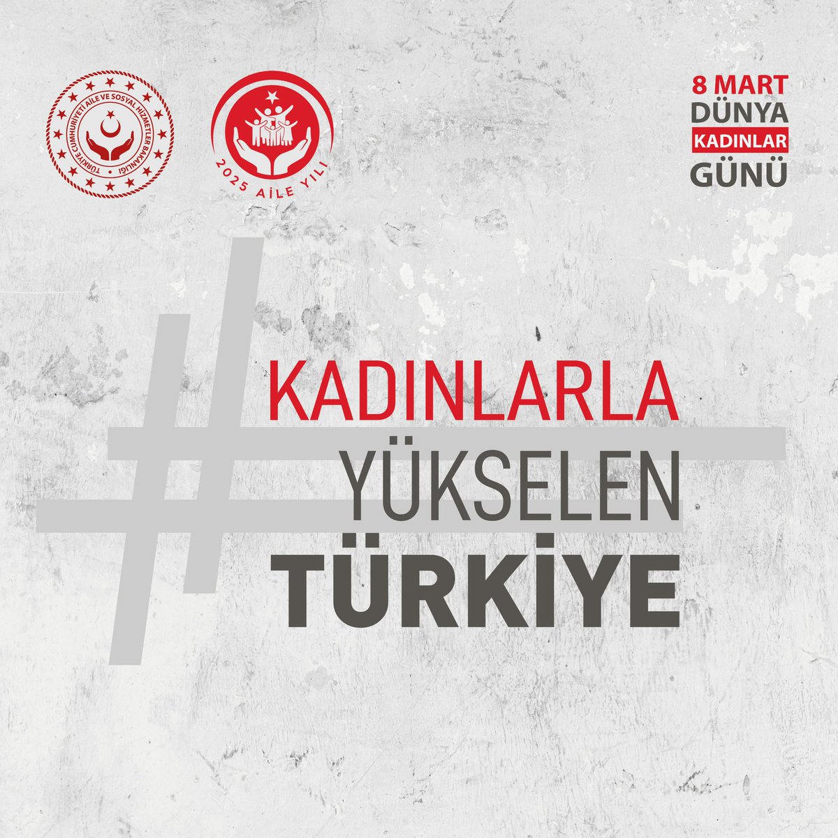 Kadınların emeği, bilgeliği ve azmi, Türkiye’yi yarınlara taşıyan en güçlü mirastır.

Güçlenen her kadın, gelişen bir toplum ve yükselen bir Türkiye demektir.

Hayatın her alanına değer katan tüm kadınların 8 Mart Dünya Kadınlar Günü kutlu olsun.

#KadınlarlaYükselenTürkiye