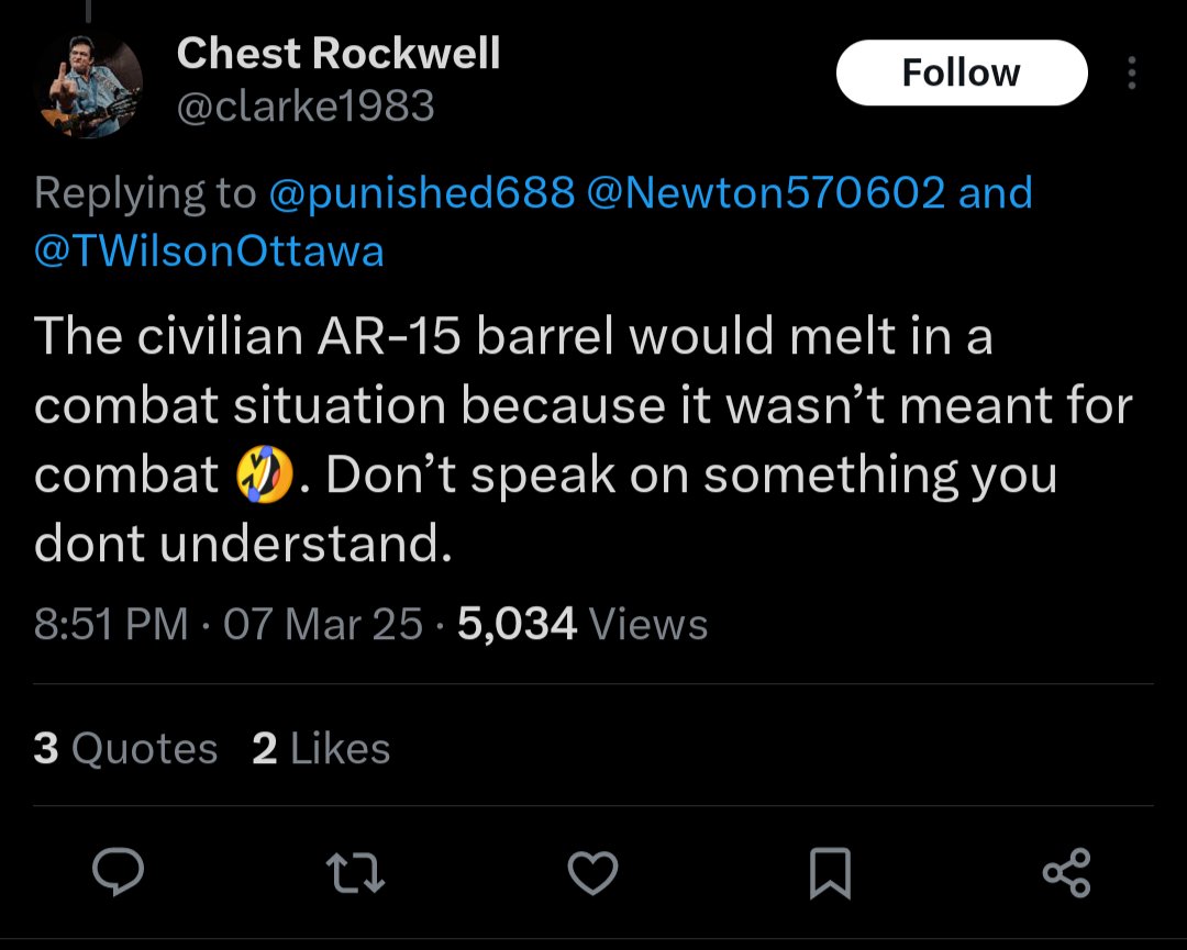 Bad Weapon Takes tweet media