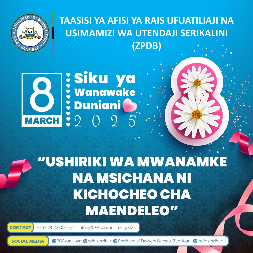 Hongera sana wanawake wote Duniani. Hongera wanawake wote wa Tanzania.