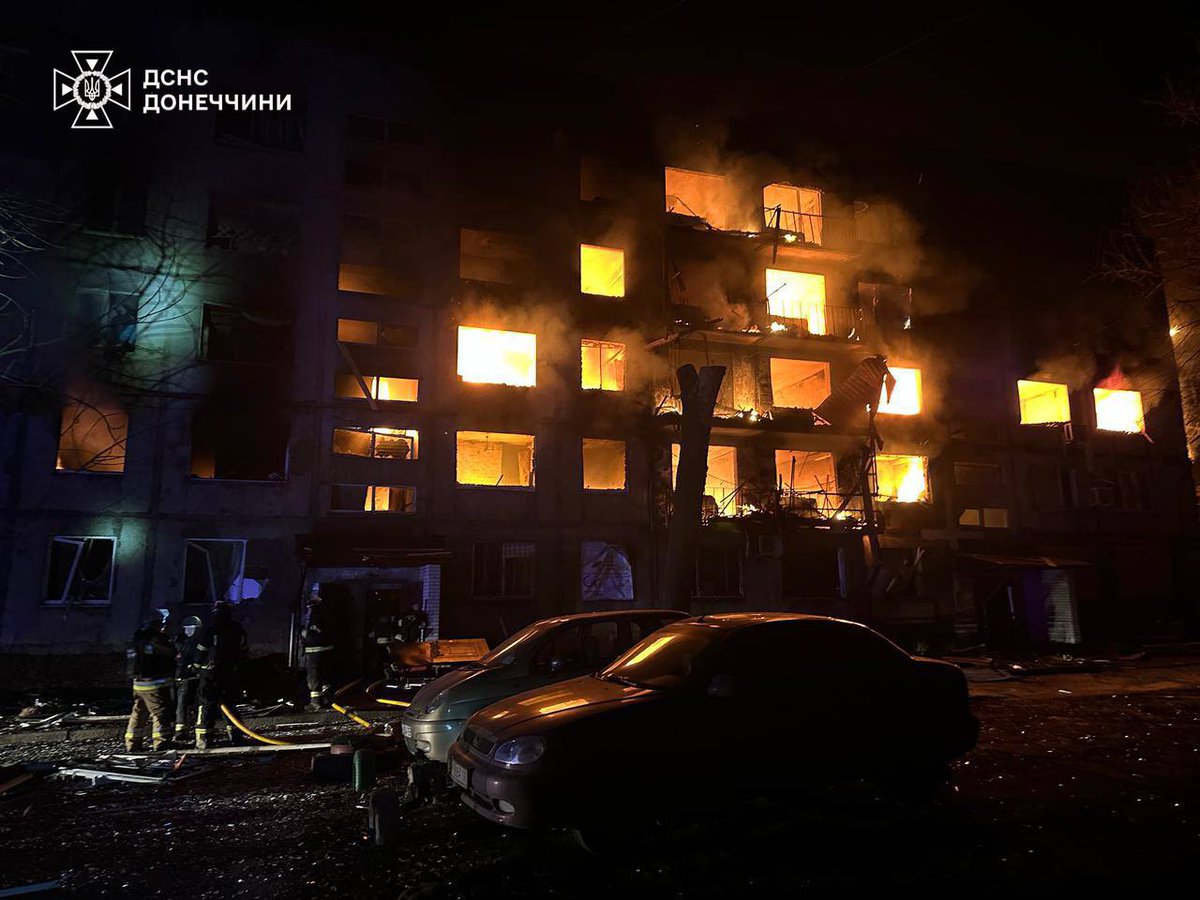 Russians, with US assistance, killed 11 civilians in Dobropillya. They hit a residential building.