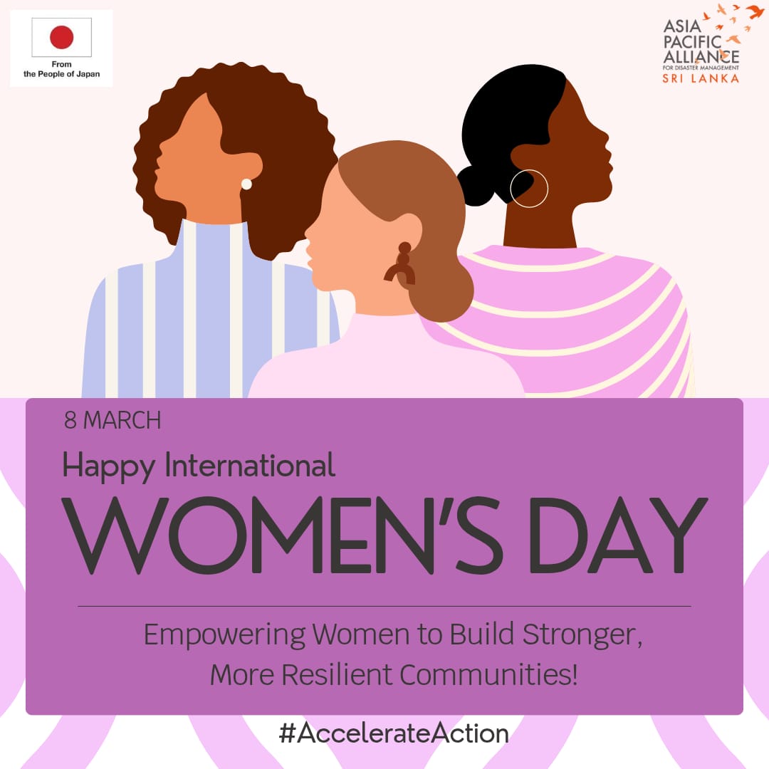 Women are not just victims of disasters- they are leaders in resilience! This Women's Day, let's #accelerateaction by empowering women in disaster management. 
Stronger women, safer communities 💪🏽✨

#womenindisasters #resilientcommunities #IWD25 #WomensDay