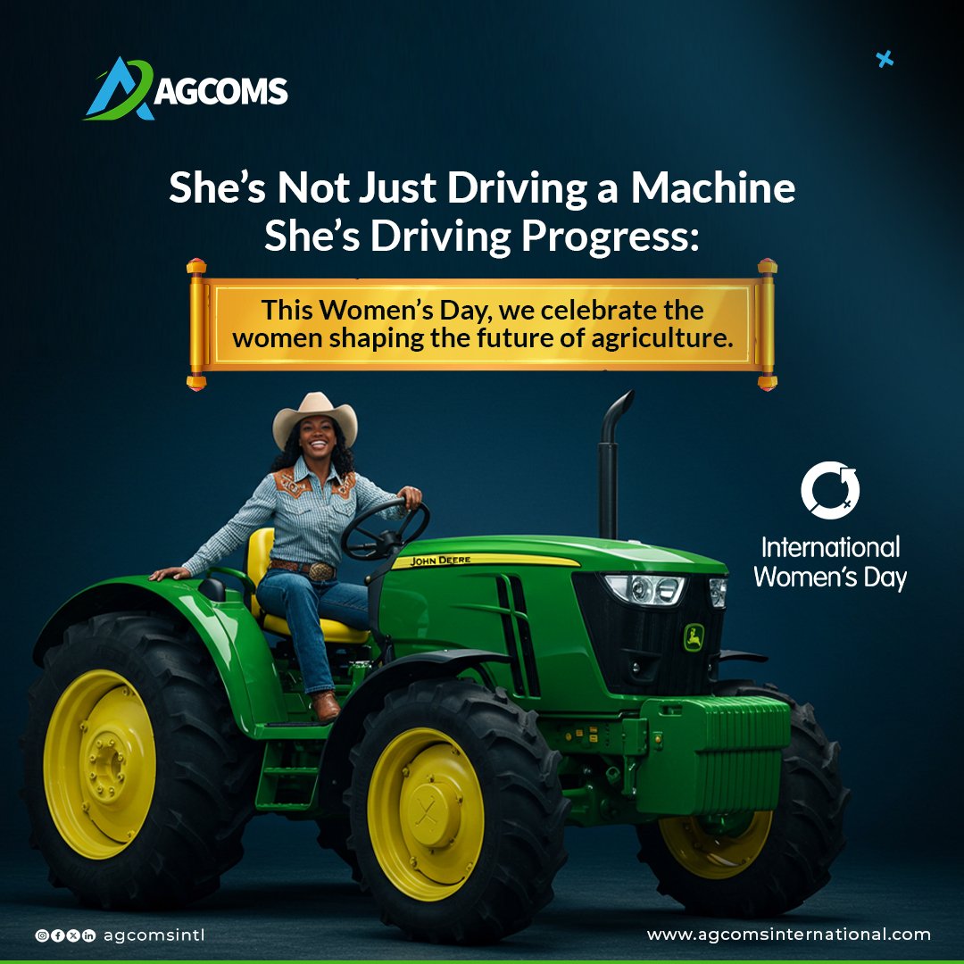 Agcomsintl's tweet photo. This International Women’s Day, AGCOMS celebrates the remarkable women accelerating action and driving transformative progress in agriculture.
#WomenInAg #InternationalWomensDay #IWD2025 #AccelerateAction #Empowerment #AGCOMS #AgricultureInnovation" https://t.co/LTK6FC0XhG