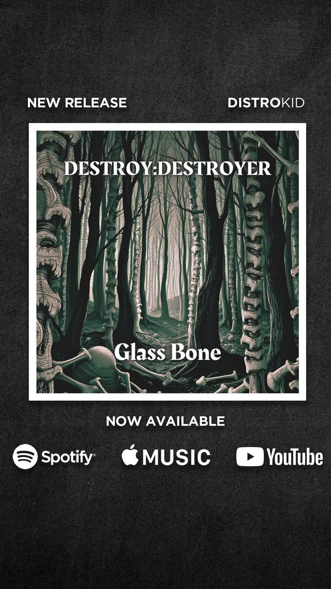 DimeTheHeft's tweet photo. After entirely too long, here’s a brand new track!
https://t.co/G4LAJBHfcK
#destroydestroyer #glassbone #metal #rock #indie #newmusic #distrokid https://t.co/9Hp6wypBLg