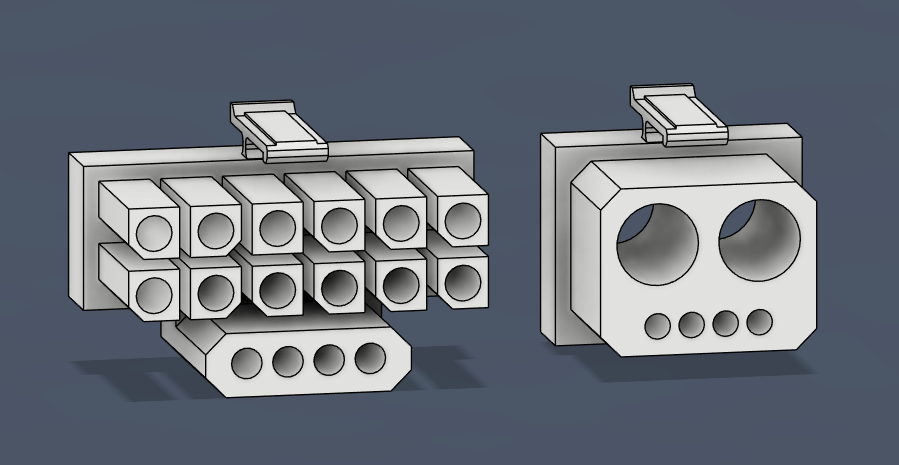 IonNight_'s tweet photo. @nvidia Why dont you use 3.5mm bullet plugs in your 12VHPWR connector? It would be able to handle greater power than the current and be more compact. It has no disantvages. https://t.co/kHFpWA0ler