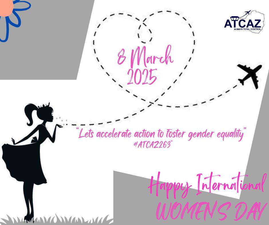 The Air Traffic Controllers Association of Zimbabwe (ATCAZ) celebrates the incredible women in air traffic control who dedicate their hearts and passion to the safety of the skies and keep the world connected at large.

#IWD2025 #AccelerateAction #WomenInAirTrafficControl
