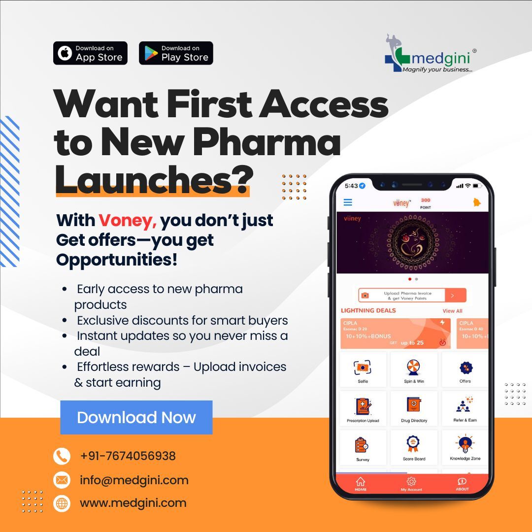 MedSaksham's tweet photo. 💊 Want First Access to New Pharma Launches?
With Voney, you don���t just get offers—you get opportunities!
🔹 Early access 
🔹 Exclusive discounts 
🔹 Instant updates
🔹 Effortless rewards 
📲 Download Voney now 🚀

#PharmaDeals #NewLaunches #VoneyApp #PharmaBusiness #PharmaGrowth https://t.co/NOkRP8VC08