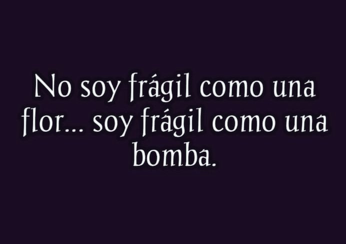 VioletaHeRo1's tweet photo. Nada se compara como la fragilidad de una mujer, y no por ser frágil como una flor sino por ser frágil como una bomba.
#FrasesDelDia #frasesmotivadoras #FrasesRevolucionarias #8Marzo #8M #frases https://t.co/LjMywyPVI0