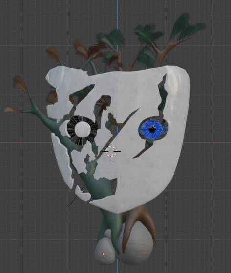 struve333's tweet photo. I've already applied the basic textures, and so far, it's going well. Now I need to create the mouth and paint over the mask's texture.

#blender #vtuber #mask #3dmodeling https://t.co/fL1CGCPyzF