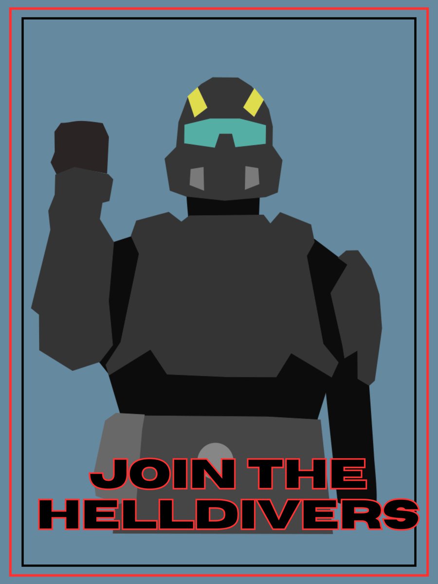 Did this quick bit for fun 
#Helldivers2Art #Helldivers2