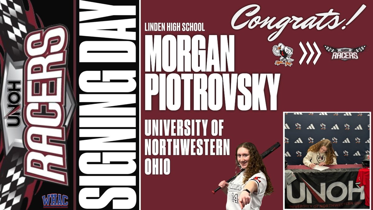 Congratulations Morgan!!! UNOH is getting a great one!!!!  ⁦<a href="/UNOHRacers/">UNOH Racers</a>⁩ ⁦<a href="/Turnin2Softball/">Turnin2 Softball</a>⁩ ⁦<a href="/lindeneagle/">Russell Ciesielski</a>⁩ ⁦<a href="/LindenSchools/">Linden Schools</a>⁩