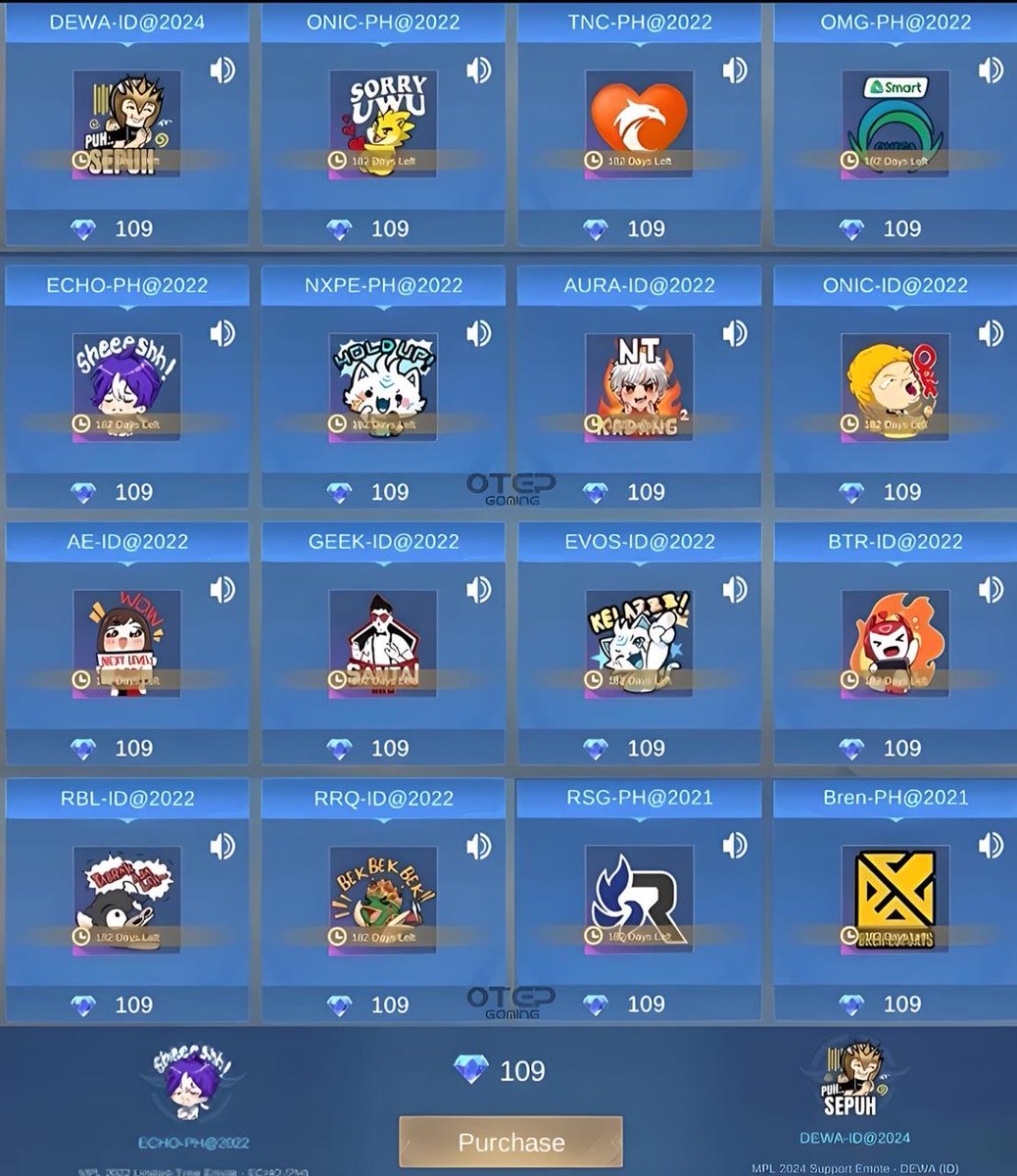 OPEN PO EMOTE ML MPL 109💎

Price 13k 

- resale tanggal 19 maret
- ⁠via gift sesuai antrian

wa.me/62882007061739
 D #zonauang