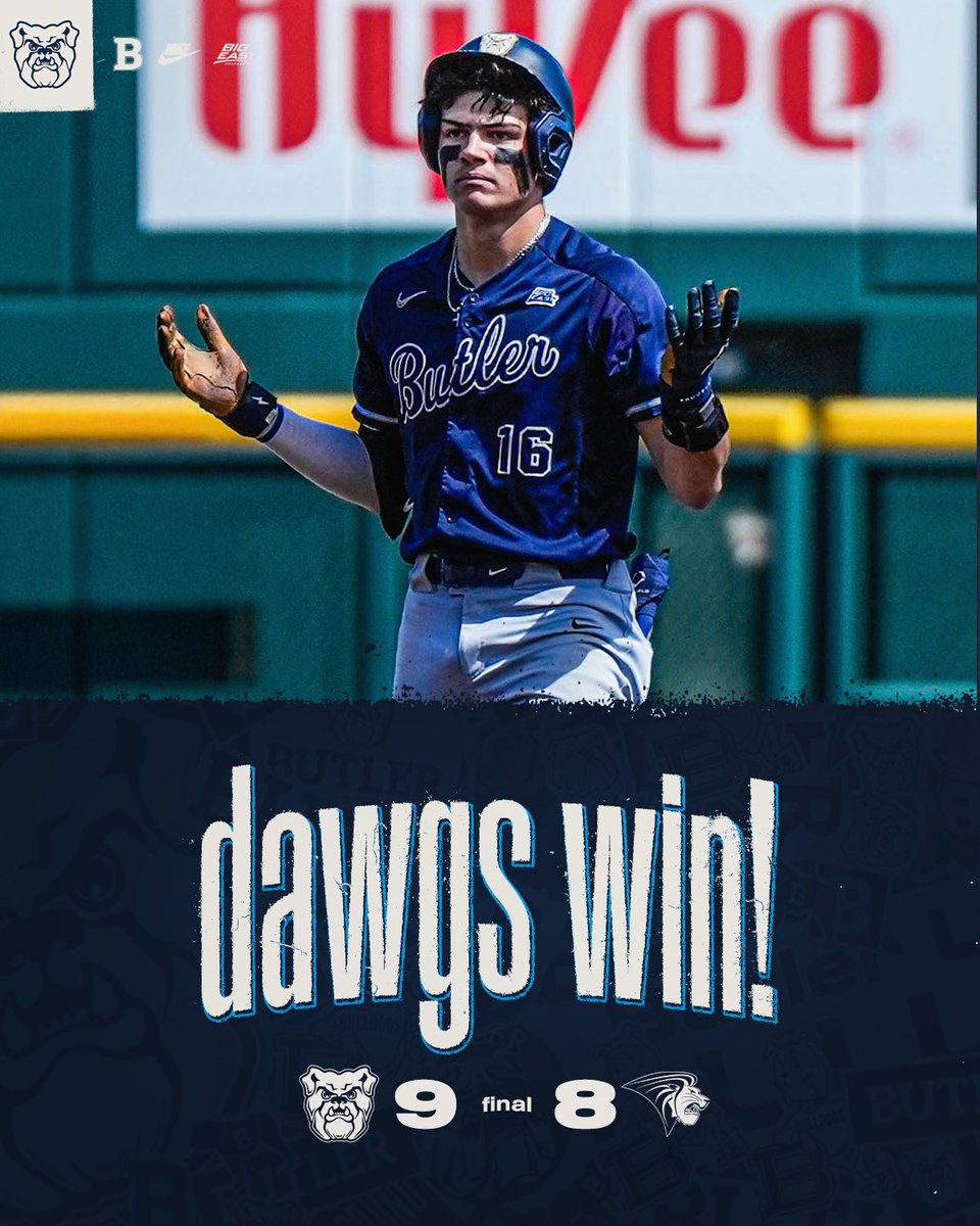 DAWGS WIN‼️

Jack Moroknek leads the Bulldogs to victory behind a 3 HR performance while Jack Bello picks up the save along with 2 hits. 

#ButlerWay
