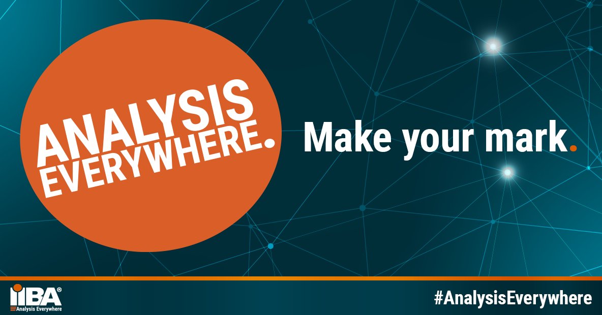 IIBA's tweet image. Ready for a little #Brainstorming challenge? 🤓 Here's your "homework" — Tell us how you've applied ideas from IIBA standards and resources to your business analysis work.

Grab your reference of choice and use #AnalysisEverywhere as your inspiration.  Who knows—your ideas might