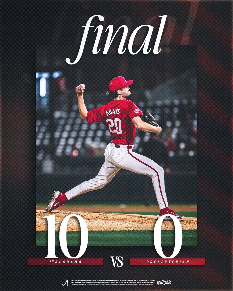 Morale remains high. 

#RollTide