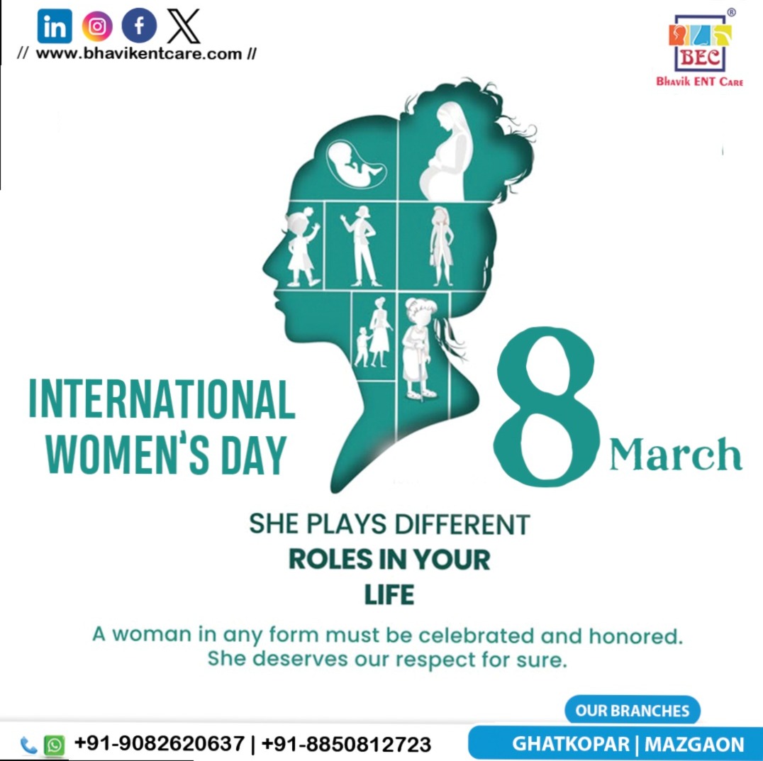 𝐘𝐨𝐮𝐫 𝐆𝐚𝐭𝐞𝐰𝐚𝐲 𝐓𝐨 𝐄𝐚𝐫, 𝐍𝐨𝐬𝐞, 𝐓𝐡𝐫𝐨𝐚𝐭 𝐖𝐞𝐥𝐥𝐧𝐞𝐬𝐬
📷𝐂𝐨𝐧𝐭𝐚𝐜𝐭 𝐧𝐨 :- +91 9082620637 | +91 8850812723
📷 𝐖𝐞𝐛𝐬𝐢𝐭𝐞 :- bhavikentcare.com
#HappyWomensDay #BhavikENTCare #WomenEmpowerment #StrongWomen #WomensDay2025 #awareness #health