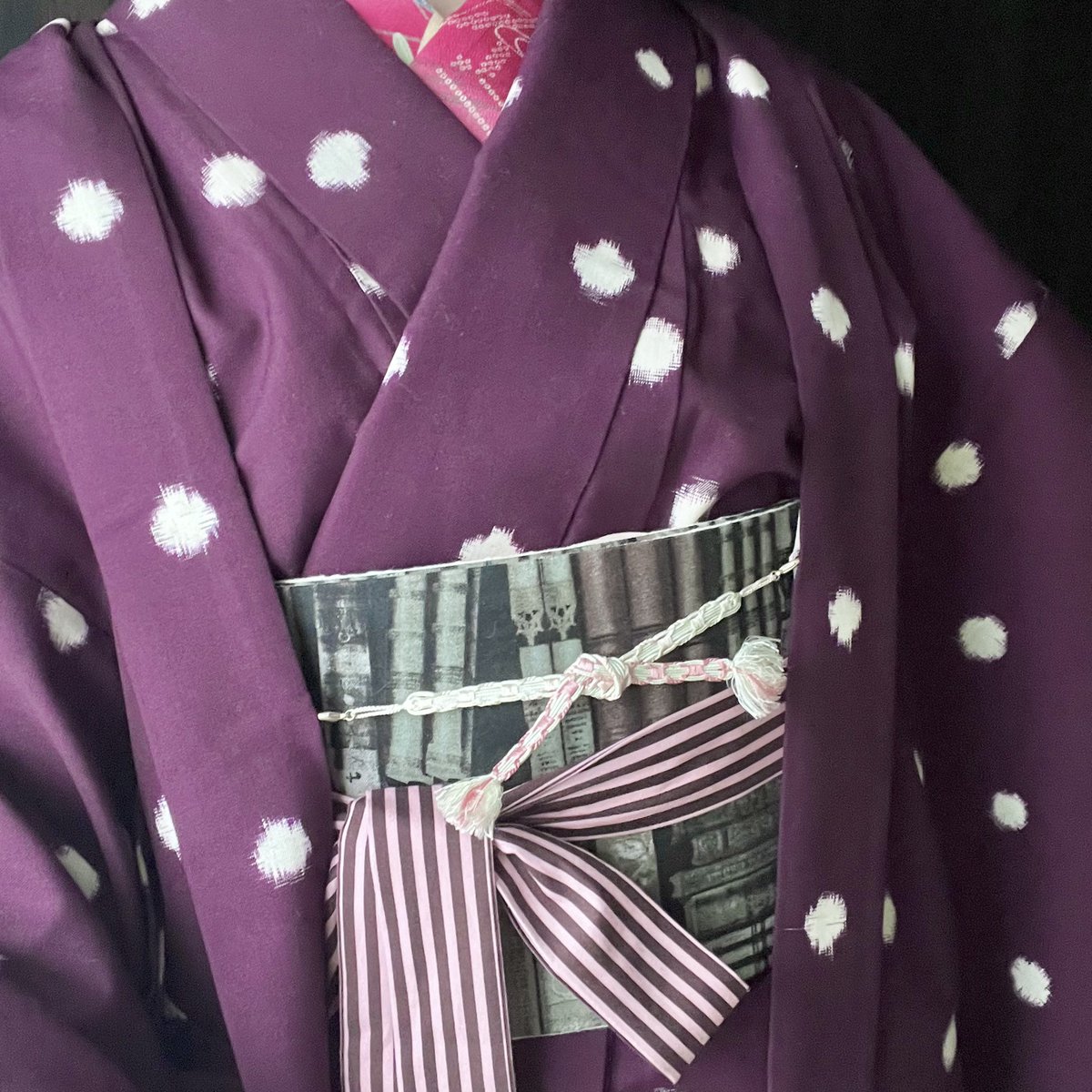 yasuyo_pekoe's tweet photo. #今日の着物 はウールアンサンブル☔️
ヘッドドレス: #yuminique
キモノストヲル: #五月堂 × #トシテックス
着物、羽織: 雪ん子さんから
半衿: #姉妹屋
帯締め: #kimono163
バッグ:#がま口まり先生 レシピで自作
草履: #HARUキモノコモノ
半襦袢: #AVALEZ
裾よけ: #キモノの粒 https://t.co/c8j8oxTeYc