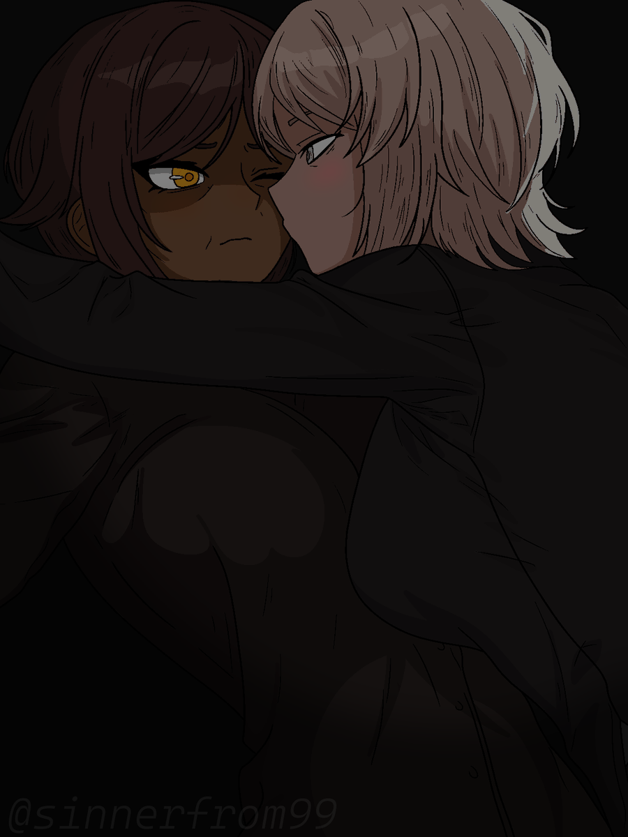 hyojin_en's tweet image. Outis and Faust smooching after dark #LimbusCompany #lcb212