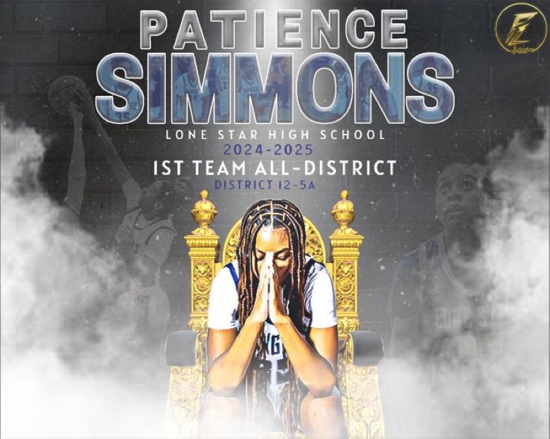 Patience (B) Simmons (@pbs_buckets) on Twitter photo This season had a lot of ups and downs, but I’m honored and blessed to make 1st Team All District! Thank you <a href="/flatlynedigital/">FlatLyne</a>, if you need a graphic he’s the guy to get it done. #agtg <a href="/ProSkillsGBB/">ProSkills Girls Basketball</a> <a href="/LSHS_BBall/">Lone Star Basketball</a> This season had a lot of ups and downs, but I’m honored and blessed to make 1st Team All District! Thank you <a href="/flatlynedigital/">FlatLyne</a>, if you need a graphic he’s the guy to get it done. #agtg <a href="/ProSkillsGBB/">ProSkills Girls Basketball</a> <a href="/LSHS_BBall/">Lone Star Basketball</a>