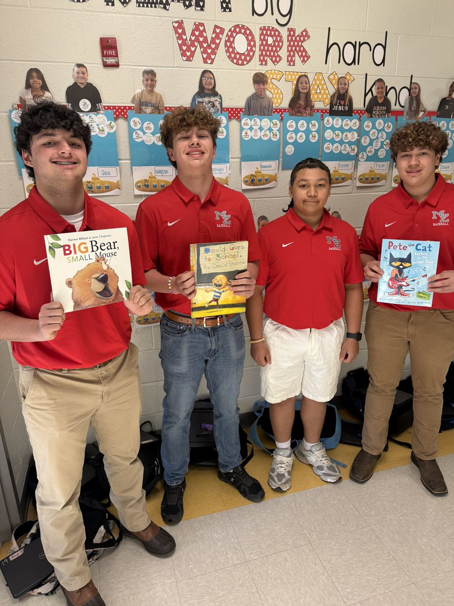 BaseballMz's tweet photo. Our Eagles participated in Read Across America today at MZE! @CoachWKT @MZEaglesNest @MZ_Eagles @HSM_WestGA @GradickSports @scottkcowart44 @GlenHarding10 https://t.co/esVcDx4jWd